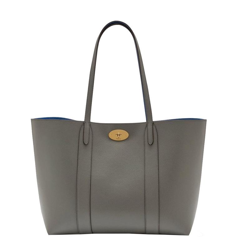 Mulberry Bayswater Tote Small Classic Grain, Charcoal